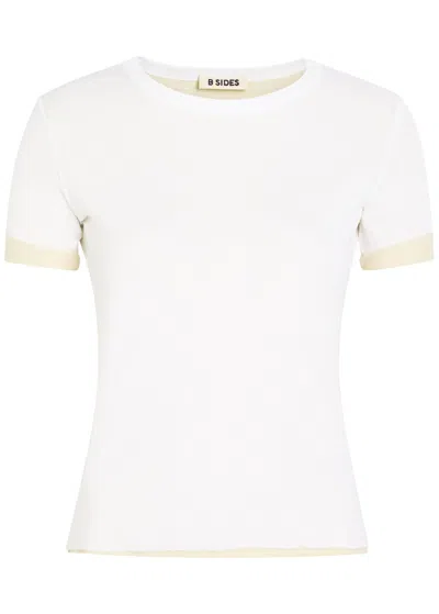 Bsides Double-layered Cotton T-shirt In White