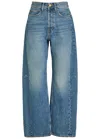 Bsides Slim Lasso Structured Barrel-leg Jeans In Purple