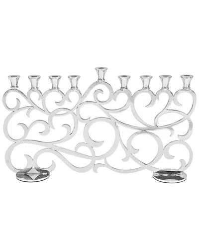 Bt Shalom Aristocratic Candle Menorah In Navy