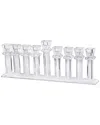 Bt Shalom Crystal Menorah With Inner Gemstones