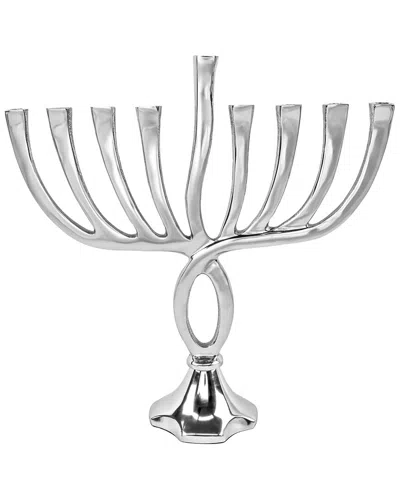 Bt Shalom Metal Menorah Twist Design In Multi