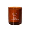 Bɔta Brown Essentielle Collection: Geranium, Lavender & Clary Sage Scented Candle In Brown