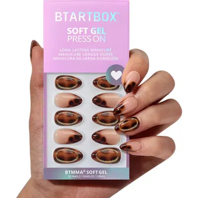 Btartboxnails Press-on Nails Almond Nail Set In Brown
