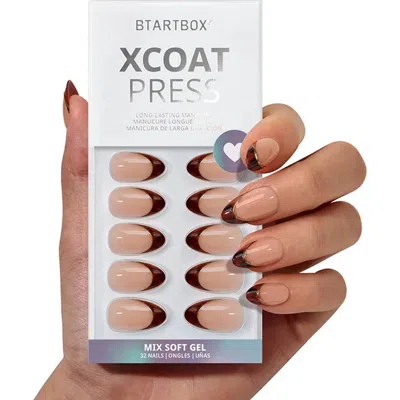 Btartboxnails Press-on Nails Almond Nail Set In Brown