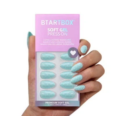 Btartboxnails Press-on Nails Set Short Almond In Green