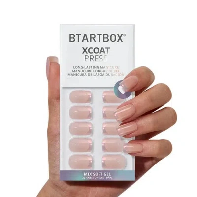 Btartboxnails Press-on Nails Set Short Square In Transparent