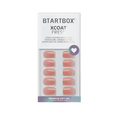 Btartboxnails Press-on Nails Set Short Square In Brown