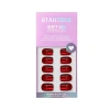 Btartboxnails Press-on Nails Set Short Square In Red