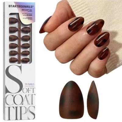 Btartboxnails Soft Gel Nail Tips Softcoattips Tortoiseshell Collection In Brown