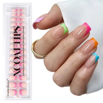 Btartboxnails Soft Gel Nail Tips Xcoattips® French In Multi