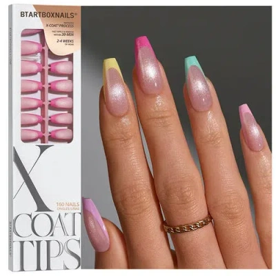 Btartboxnails Soft Gel Nail Tips Xcoattips® French Brighter Pastel In Multi