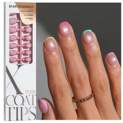 Btartboxnails Soft Gel Nail Tips Xcoattips® French Brighter Pastel In Multi