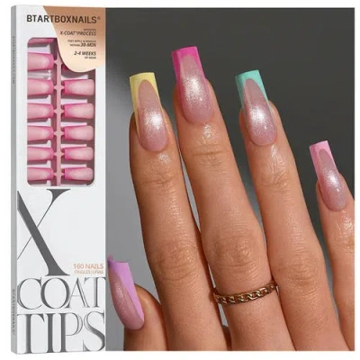 Btartboxnails Soft Gel Nail Tips Xcoattips® French Brighter Pastel In Multi