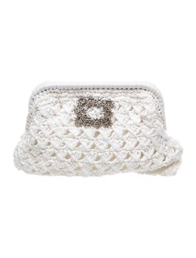 Pre-owned Btb Clutch W/ Tags In White