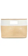 Btb Ellie Small Tote Natural/white In Natural/white