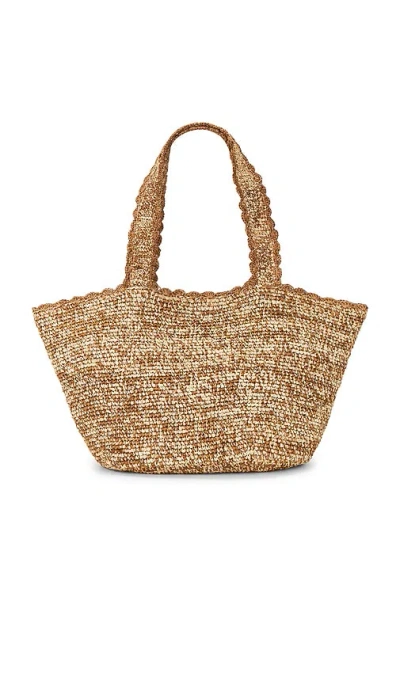 Btb Los Angeles Aster Trapeze Tote In Natural Multi