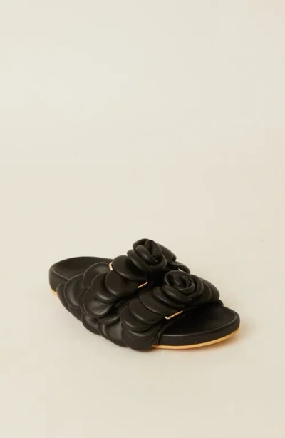 Btb Los Angeles Ayana Floral Slide In Black