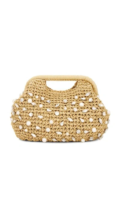 Btb Los Angeles Bardo Crystal Clutch In Gold