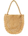 Btb Los Angeles Bardo Crystal Straw Hobo Bag In Brown