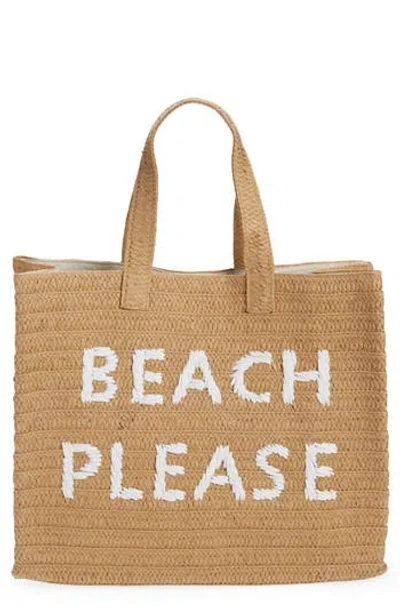 Btb Los Angeles Beach Please Tote Bag In Brown