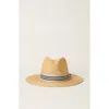Btb Los Angeles Bindi Straw Hat In Natural Grey