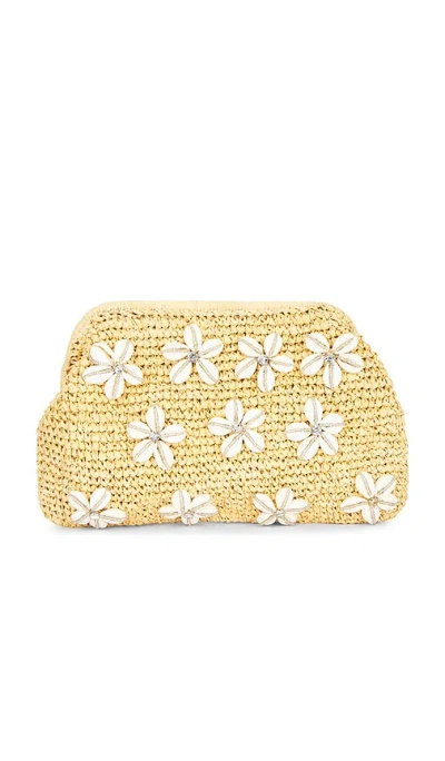 Btb Los Angeles Bloom Clutch In Brown
