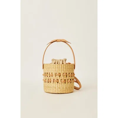 Btb Los Angeles Bowan Bucket Bag In Natural Tan