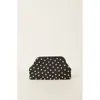 Btb Los Angeles Briar Pearl Clutch In Black