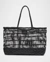 Btb Los Angeles Brodie Caged Leather Tote Bag In Esspreso