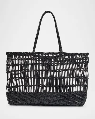 Btb Los Angeles Brodie Caged Leather Tote Bag In Esspreso