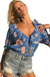 Btb Los Angeles Calanthe Blouse In Amalfi