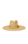 Btb Los Angeles Cassie Studded Rope Straw Hat In Natural