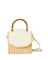 Btb Los Angeles Charli Box Bag In White/natural
