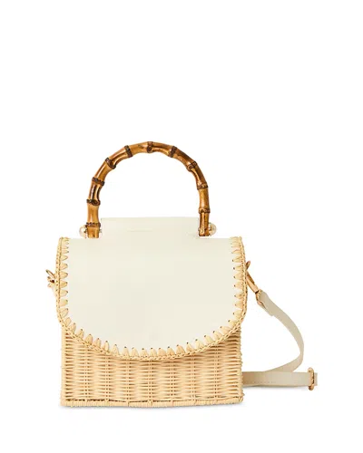 Btb Los Angeles Charli Box Bag In White/natural