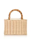 Btb Los Angeles Chloe Small Rattan Bag In White