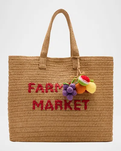 Btb Los Angeles Farmers Market Tote Bag In Brown