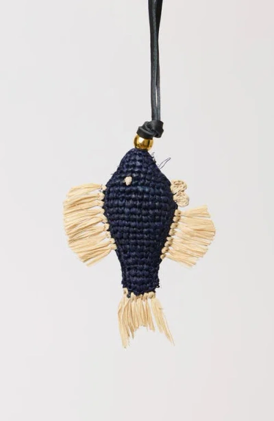 Btb Los Angeles Fish Charm In Black