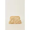 Btb Los Angeles Gigi Crystal Clutch In Natural