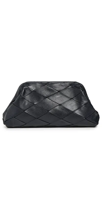Btb Los Angeles Gigi Leather Clutch Black