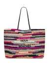 Btb Los Angeles Hola Beaches Beach Tote In Pink