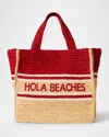 Btb Los Angeles Hola Beaches Straw Boxy Tote Bag