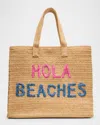 Btb Los Angeles Hola Beaches Tote Bag In Pinlk Blue