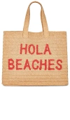 Btb Los Angeles Hola Beaches Tote In Tan