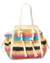 Btb Los Angeles Irina Straw Satchel