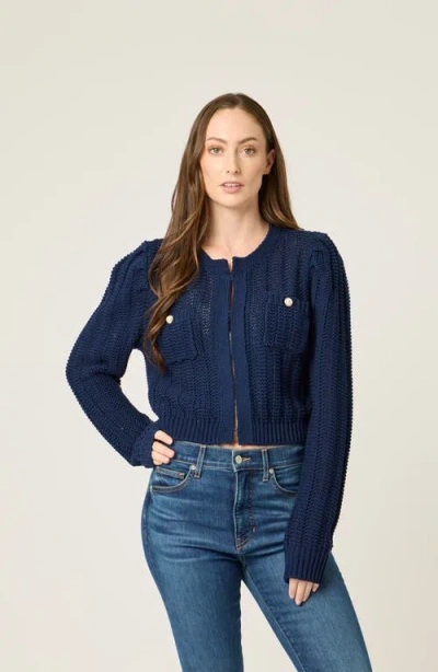 Btb Los Angeles Jade Cardigan In Blue