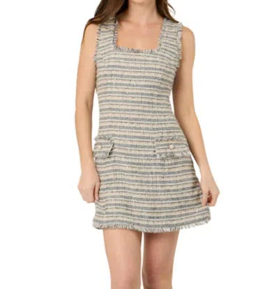 Btb Los Angeles Jade Mini Dress In Blue Pink Multi In Gray