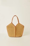 Btb Los Angeles Jenson Metallic Tote In Gold