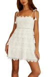 Btb Los Angeles Jordan Lace Dress In Cream