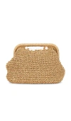 Btb Los Angeles Karen Pearl Clutch In Gold