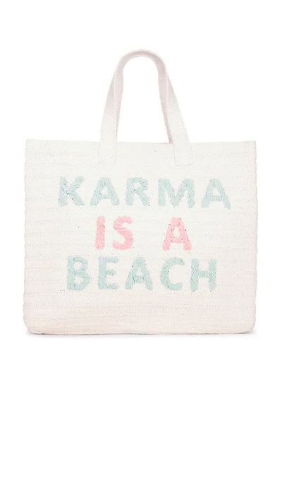 Btb Los Angeles Karma Is A Beach Tote Bag In Pink